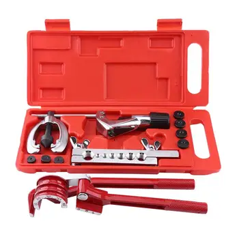 

11pc Flare Tool Kit Pipe Flaring Kit Brake Fuel Tube Repair Flare Kit With Cutter Bending Tool Set