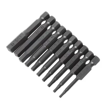 

10pcs Magnetic Hexagon Screwdriver Bit S2 Steel 1/4 Inch Hex Shank Screw Drivers Set 50mm