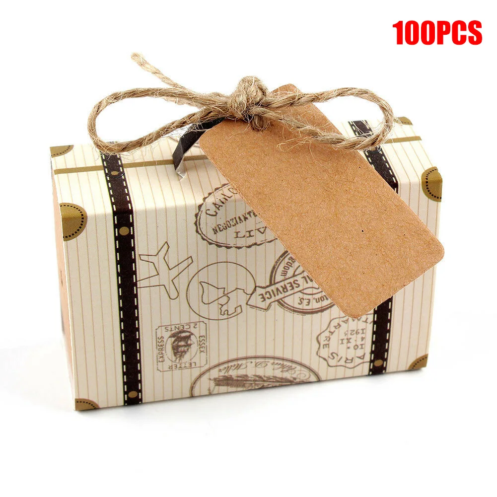 100pcs Винтажный бумажный мини-чехол для костюма, Подарочный чехол для путешествий, вечерние, свадебные, на день рождения, HTQ99 - Цвет: 100pcs