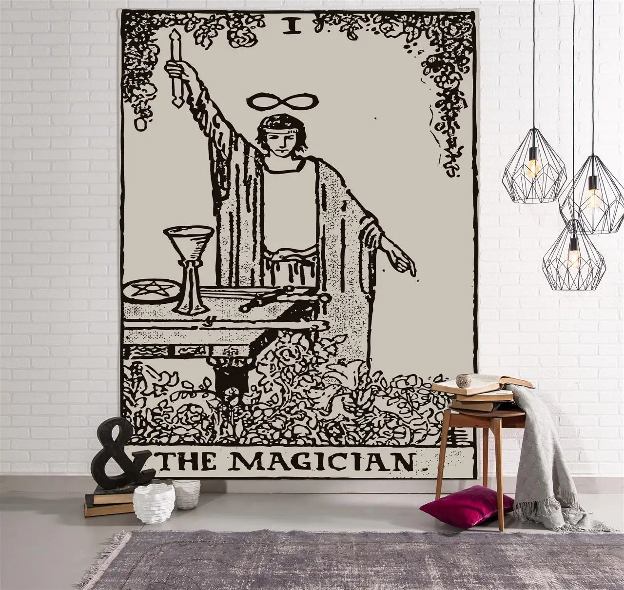

Tapestry Wall Hanging Astrology Divination Bedspread Yoga Beach Mat Hanging Divination Tapestries Cover Home Decor