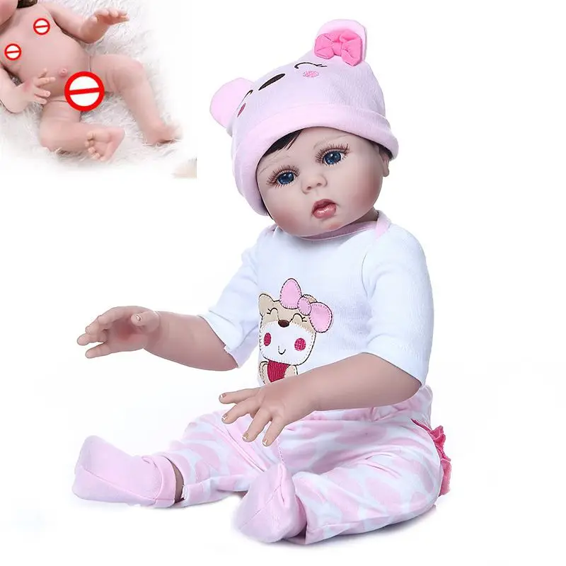 48 см милая кукла для новорожденного силиконовая виниловая Реалистичная детская