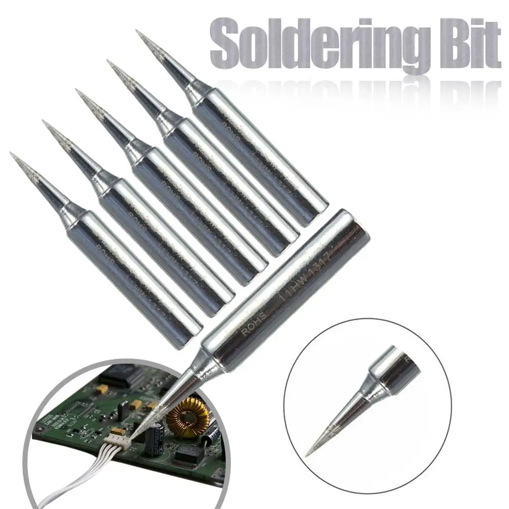 

5PCS/Set 900m-T-I Welding Tool Lead-Free Solder Iron Head Tips Replacement Soldering Bit Welding Tool For DIY Rework