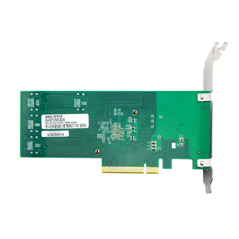  Ceacent NVMe Controller SSD Riser 12Gbs ANOL4PE08 Oculink Stecker Quad Port PCIe X8 Oculink zu sff8