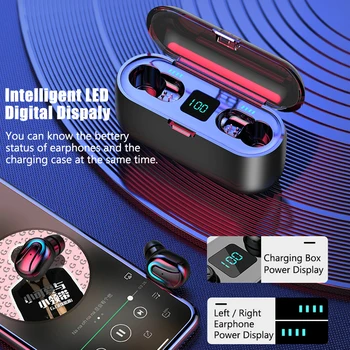 

Kowkaka Wireless Bluetooth Earphone earbudss With 2000mAh Charging Case LED Display TWS Wireless earbuds