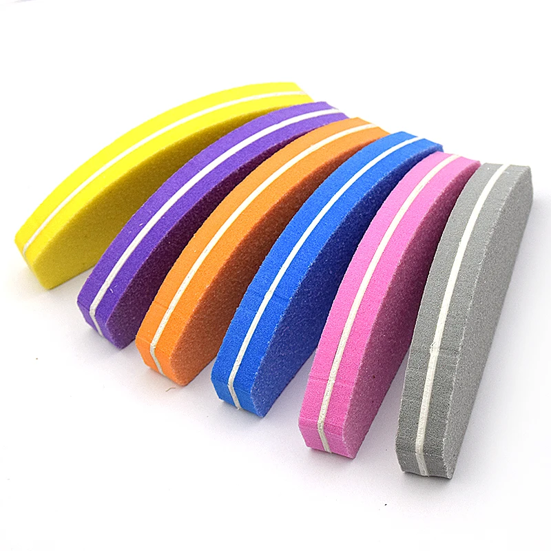 CHNRMJL 20Pcs/Pack Mini Nail Art Files Buffers 100/180 Grit Double-Side Washable Sponge DIY Nails Salon Manicure File Block Set | Красота и