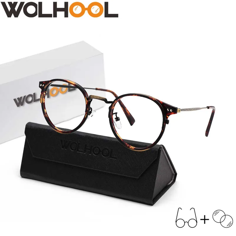 

Round Prescription Glasses Optical Myopia Eyewear Hyperopia Eyeglasses Spectacles Progressive Eyeglasses blue light glasses