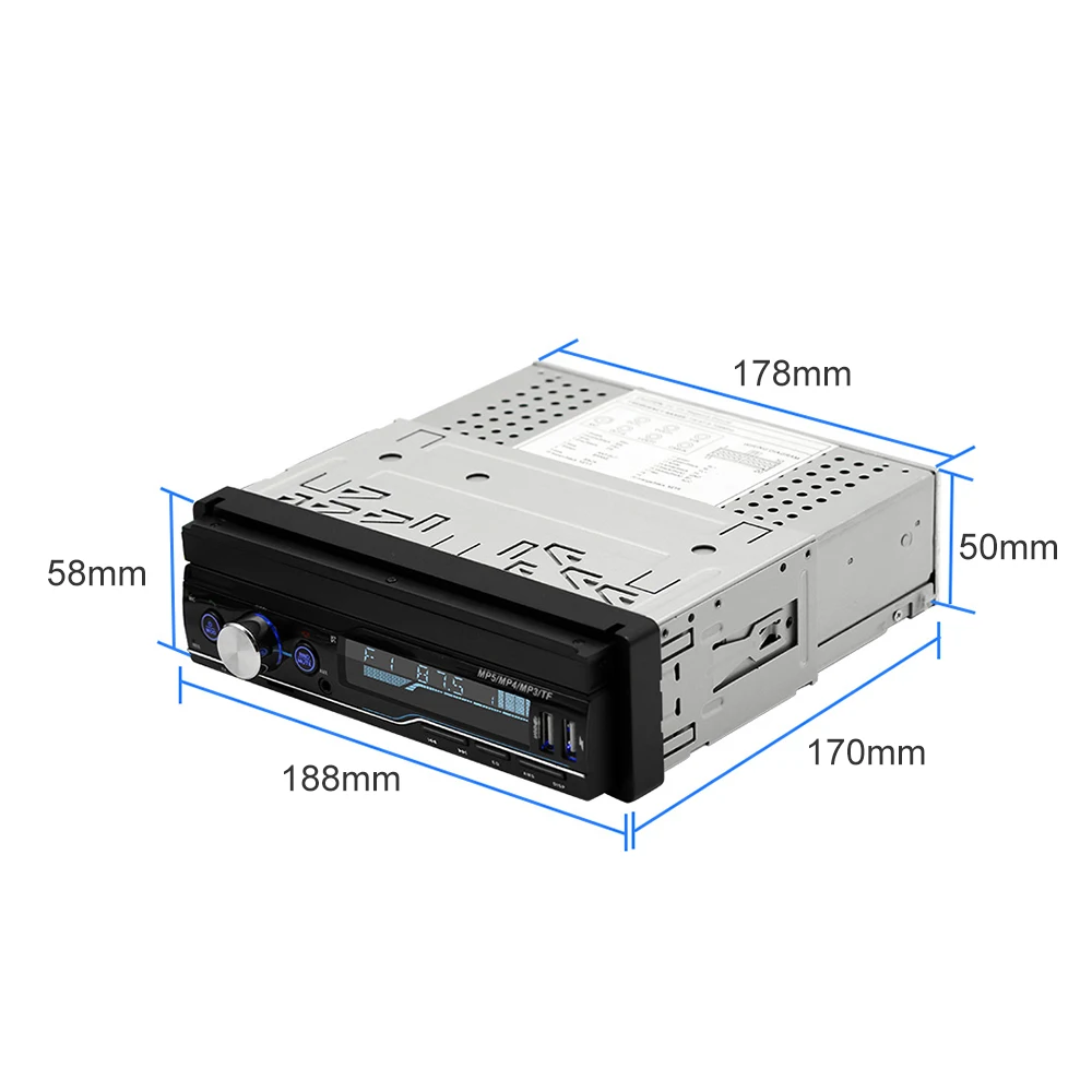 T100 reproductor MP5 estéreo para coche de 7 pulgadas HD pantalla táctil RDS FM AM Radio Bluetooth