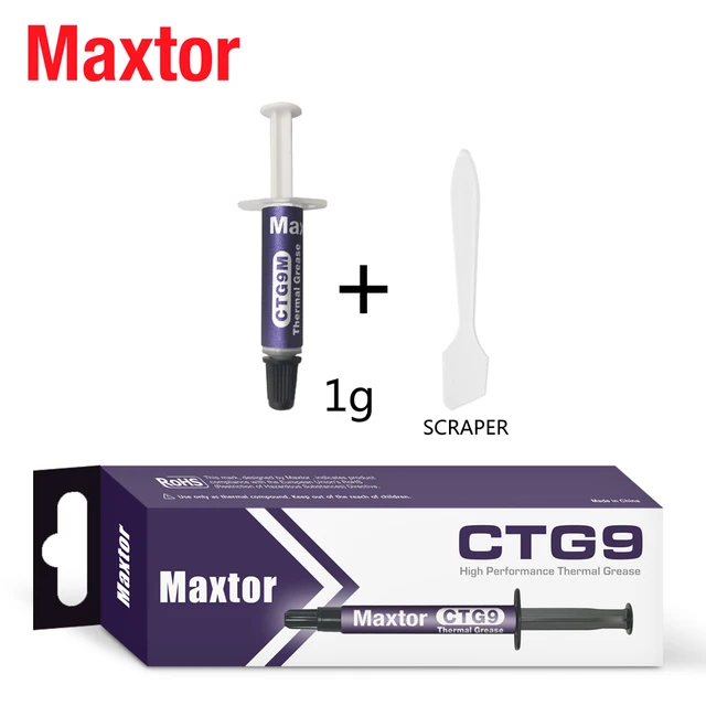 Maxtor CTG9 13.5W/mkThermal Paste Laptop PC Motherboard Desktop CPU GPU Cooler Heatsink CTG9(1g)13.5w-mk