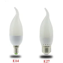 10X E14 Светодиодный светильник в форме свечи энергосберегающие лампы 9 Вт E14 E27 220 В светодиодная люстра прожектор bombilla светодиодный для дома деко
