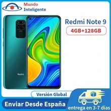 Versión Global Redmi Note 9 4GB 128GB Smartphone NFC 48MP Quad Cámara Helio G85 procesador 6,53