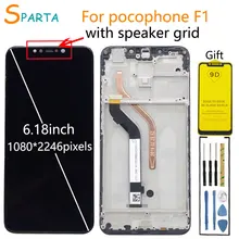 AAA Original Display For XiaoMi Pocophone F1 Lcd / poco F1 LCD Display with Touch Sensor + Frame Assembly Pocophone F1 Display