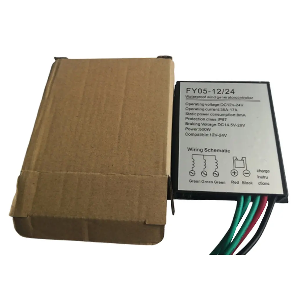 

500W Wind Turbine Controller 12V24V Waterproof Pwm Rectifier Brake Charging Rectifier Regulator