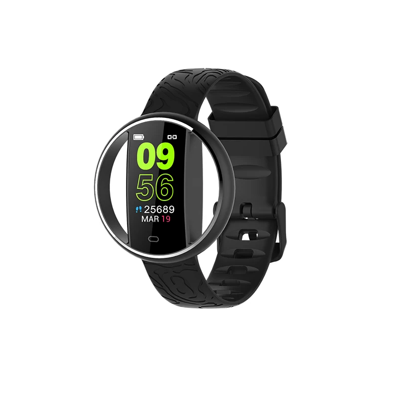 silicone strap A FocuSmart умные браслеты E99 фитнес-трекер ECG HRV монитор сердечного ритма кровяное давление умный Браслет для IOS/Android - Цвет: silicone strap A
