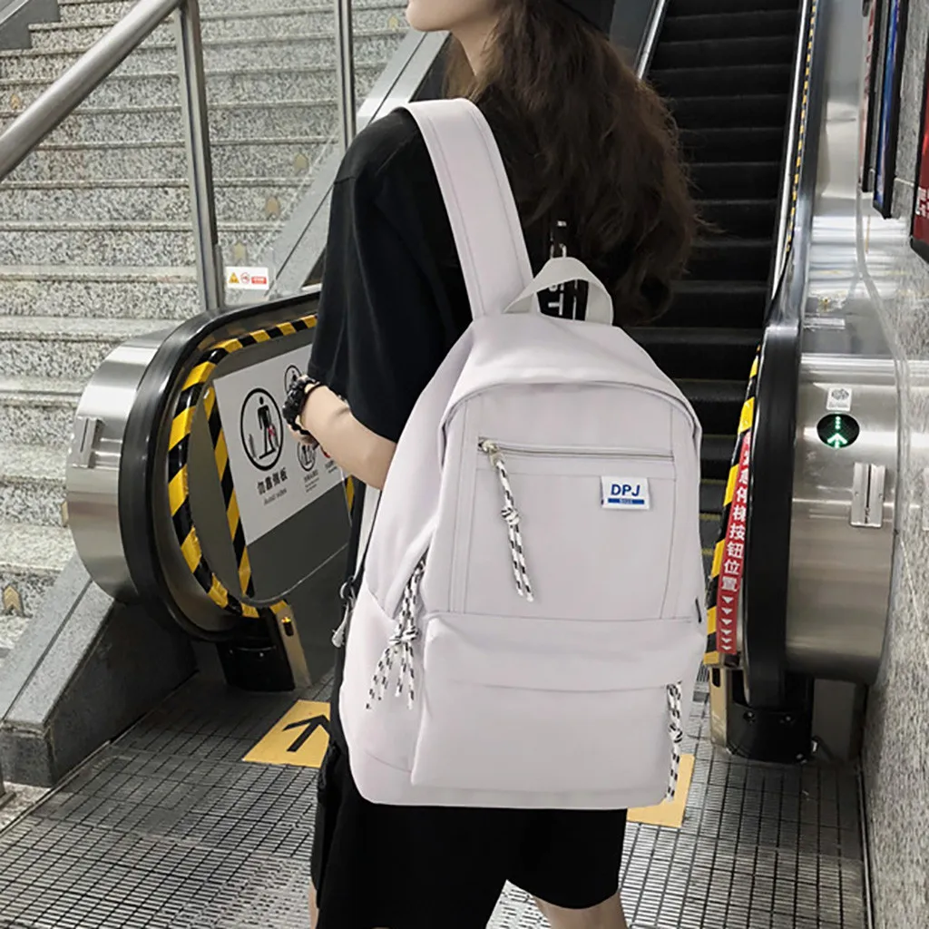 Aelicy Hot Sale Women Solid Color Oxford Waterproof Backpack Lady Travel Bag Girls Students Pencil Case School Shoulder Bags
