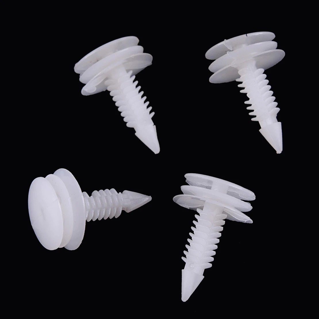 CITALL 50Pcs Nylon White Front Rear Door Panel Clips Retainer Trim Fit For GM For S-10 S-15
