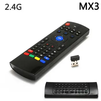 

Universal 2.4G Wireless Air Mouse Gyro Voice Control Sensing Mini Keyboard Remote Control For PC Android TV Box Double-Sided