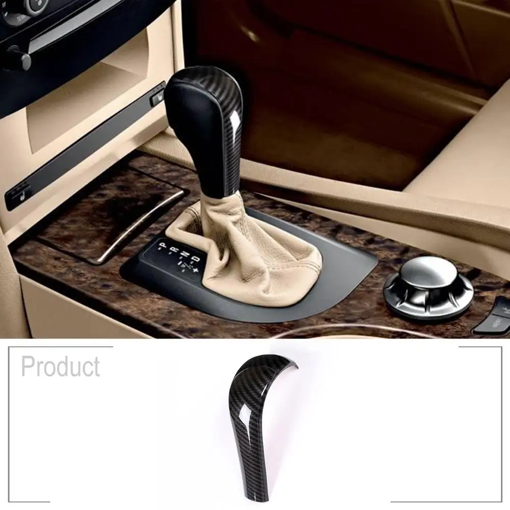

For BMW X3 E83 X5 E53 3 Series E46 5 Series E39 E60 E61 Not for E61 5 Series Sedan Car ABS Gear Shift Head Trim