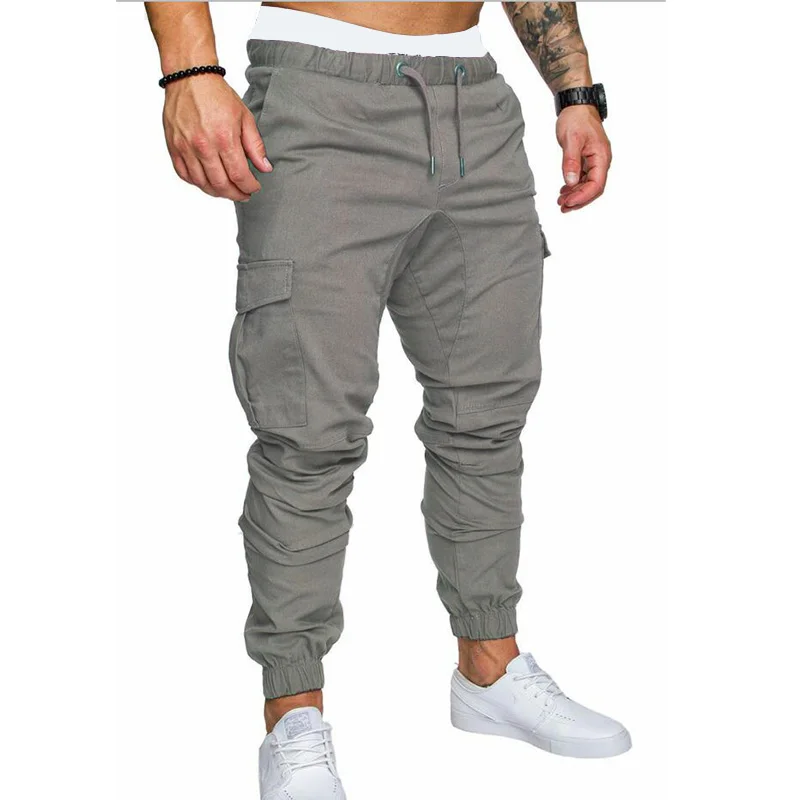 Новые мужские штаны для бега для спортзала повседневные спортивные обтягивающие брюки для бодибилдинга