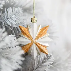 Новинка, 3 шт., подвесное украшение в форме восьмиконечной звезды, рождественские украшения Санта-Клауса, вечерние украшения, подарки для