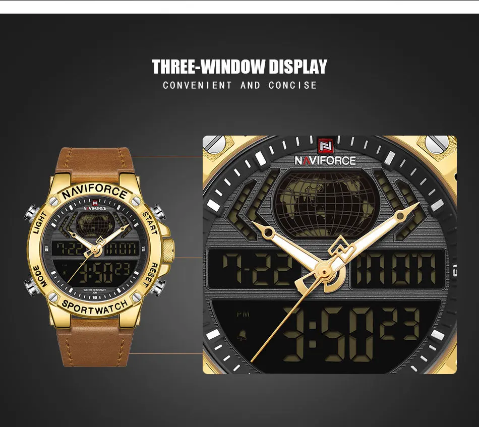 Relogio Masculino Топ бренд NAVIFORCE для мужчин s часы Роскошные Кварцевые часы для мужчин Военная мода Хронограф Спортивные Наручные Часы