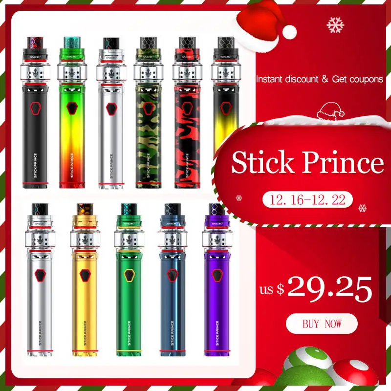SMOK vape Stick Prince комплект электронных Кальянов 3000 мАч батарея с 8 мл Tfv12 Tank ручки