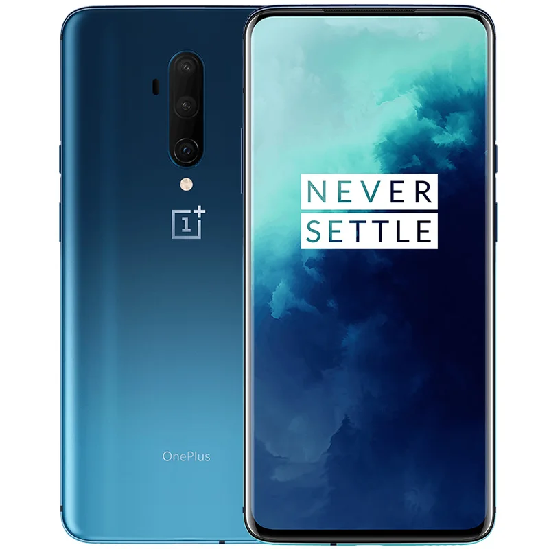 Blue OnePlus 7T Pro 4G Mobile Phone 6.67' Snapdragon 855 Plus Octa Core Ninghtscape 3120x1440 IPS 8GB RAM 256GB ROM 48MP Cellphones - Color: Blue