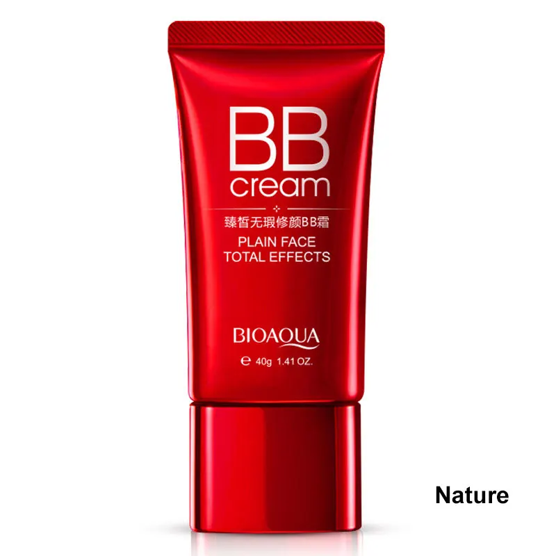 Nature BIOAQUA Fresh Nude Макияж BB крем отбеливающий консилер праймер для лица изоляция водонепроницаемый большой красный CC крем - Цвет: Nature