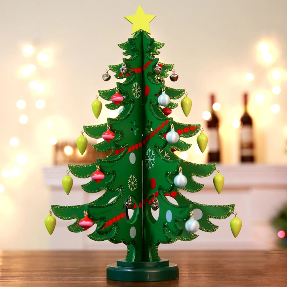 

Wooden Christmas Tree Wooden Christmas Tree Window Tabletop Props