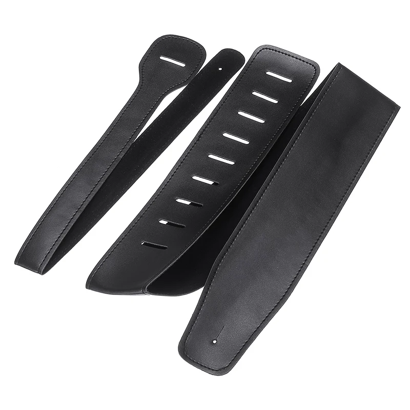 

Black Guitar Strap PU Leather Head Adjustable Guitar Shoulder Strap for Electric Guitar Bass Parts Accessories