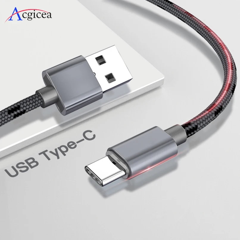 2.4A usb type-C кабель для быстрой зарядки type-C USB кабель для samsung S9 S8 Plus Note 9 8 huawei Xiaomi Redmi Note 7 USB C шнур для передачи данных