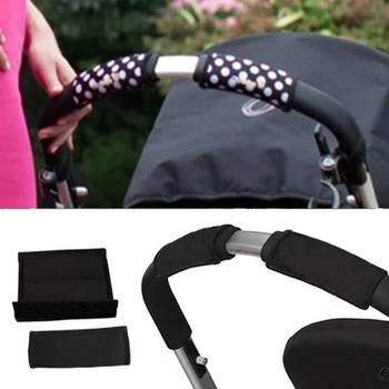

2Pcs/Lot Stroller Carriage Front Handle Bumper Bar Cover baby Stroller Cover Pram Skid Resistance Wheelchairs Hand Protector