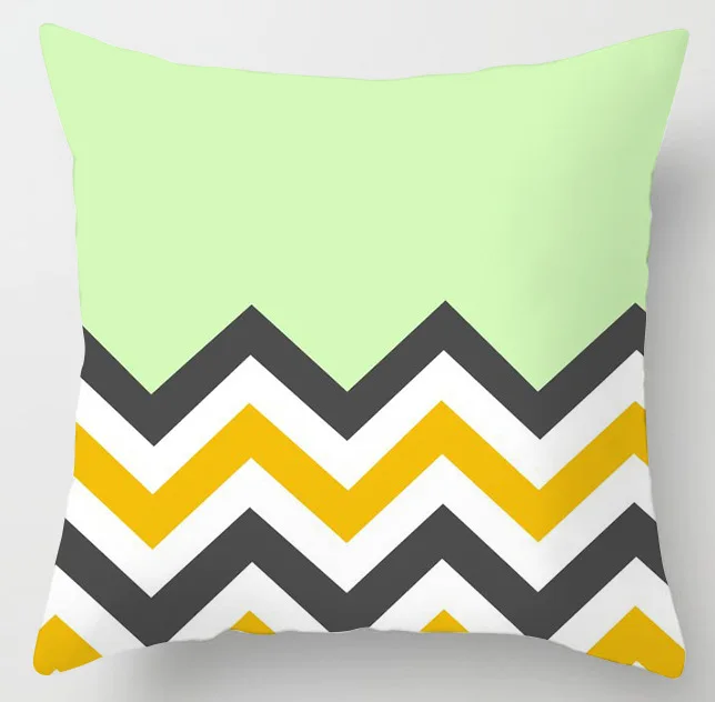 New Summer Fresh Yellow Geometry Cute Pillows Case Modern Nordic Simple Yellow Cushion Case Livingroom Throw Pillows Home Decor