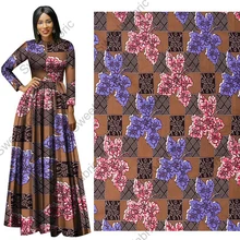 Хлопок Анкара ткань воск голландский Африканский костюм воск печать высокого качества ткани нигерийский воск одежда для шитья вечерние платья 6 ярдов