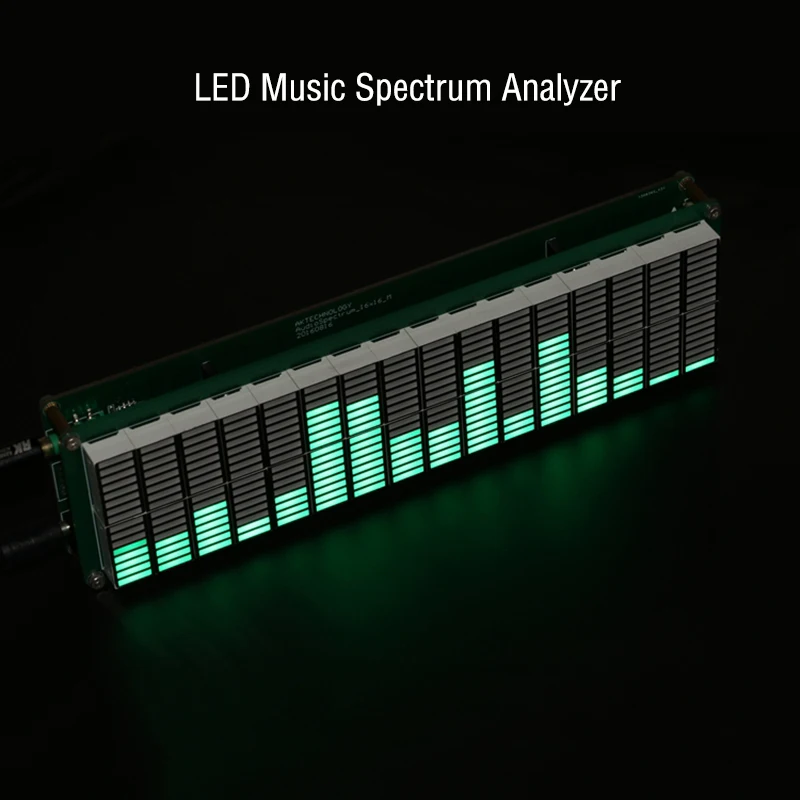 OLED Music Audio Spectrum Indicator Desktop MP3 PC Amplifier Speed Adjustable 