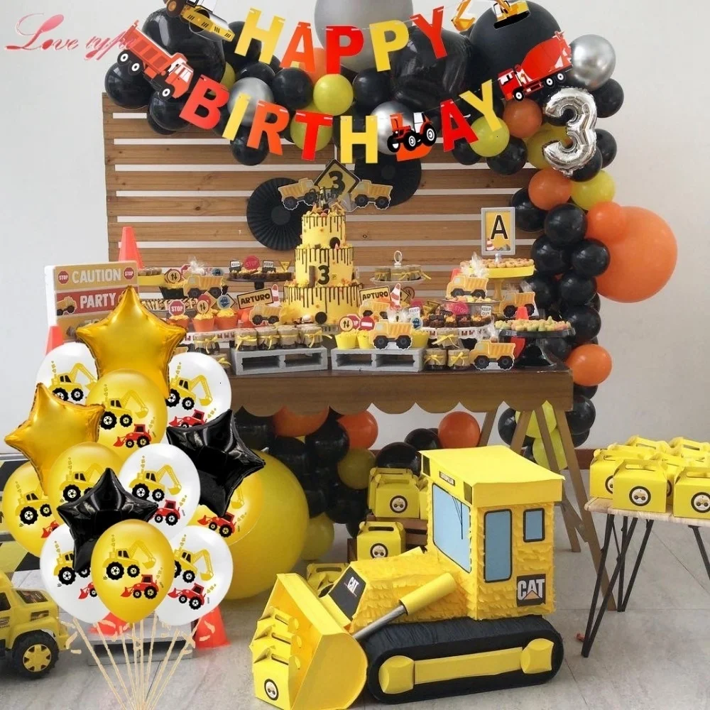 Cardboard Car balloons helium birthday party decorations kids toy