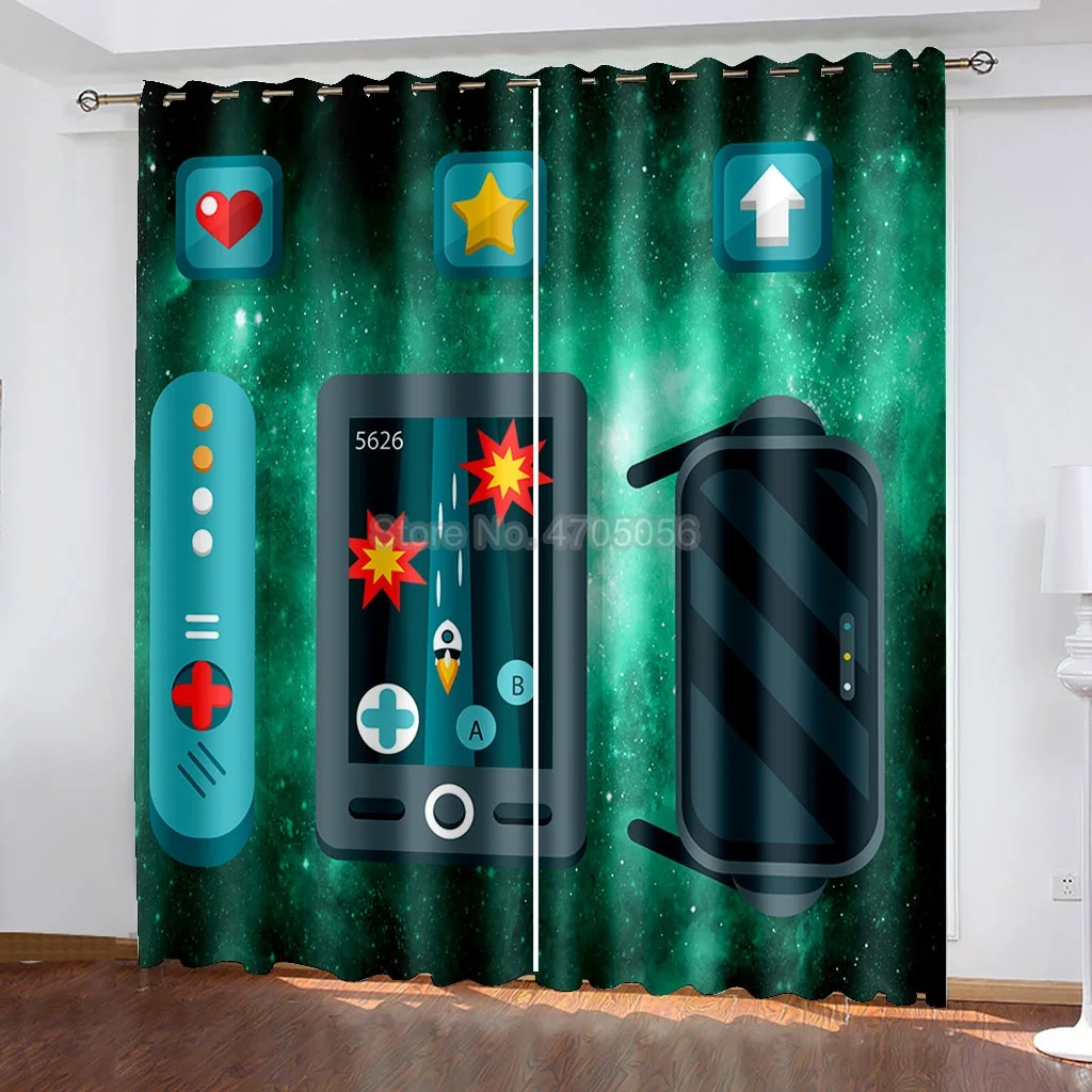 Blackout Window Drapes for Bedroom Living Room Cartoon 230x280cm Custom Curtain Polyester Home Decor Boys Girls Gifts 