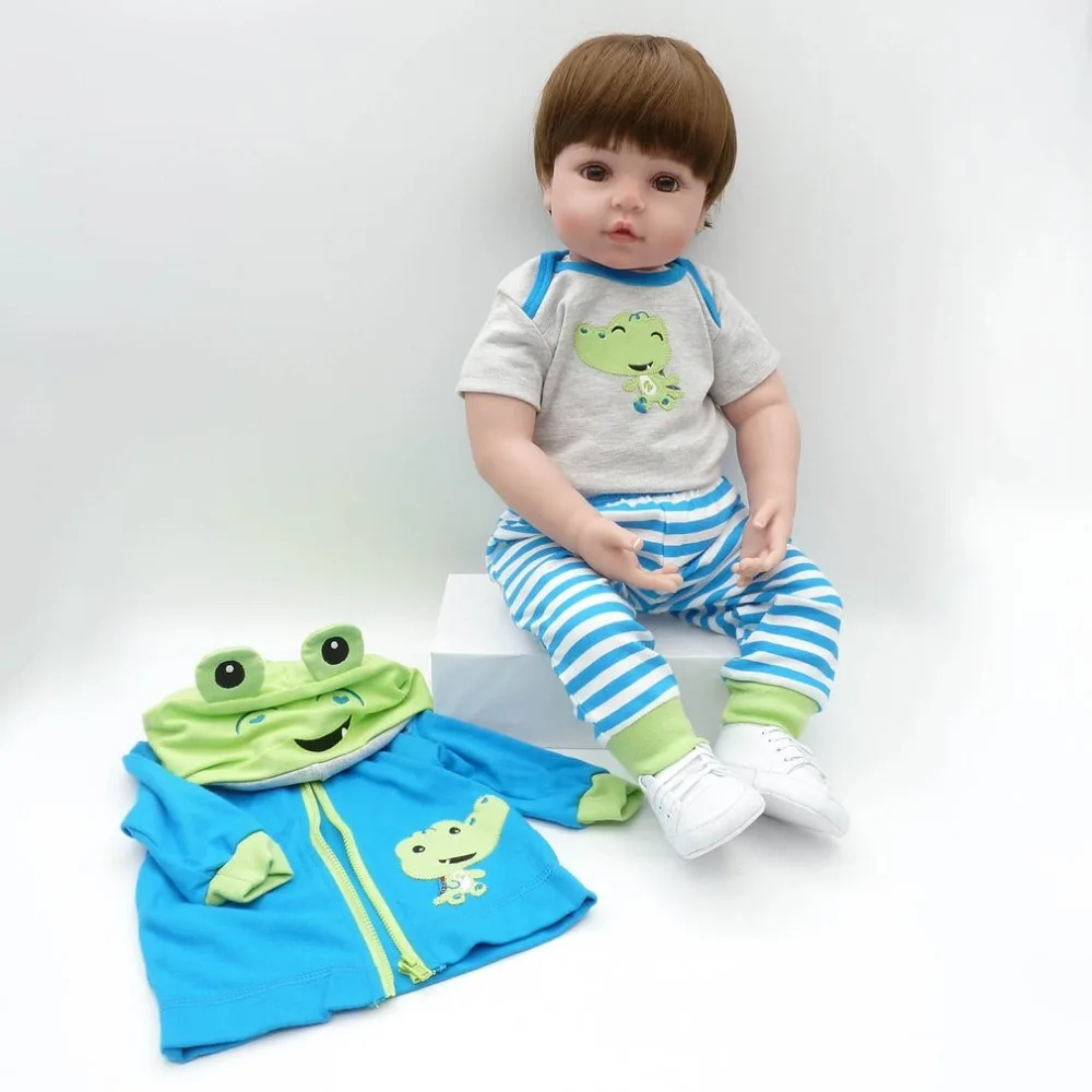 Горячее предложение! Распродажа! NPK 58 см полное тело мягкий силиконовый Reborn Baby Doll Toys Babe Reborn BabyDoll нетоксичный безопасный ручной работы Playmate подарок для девочек