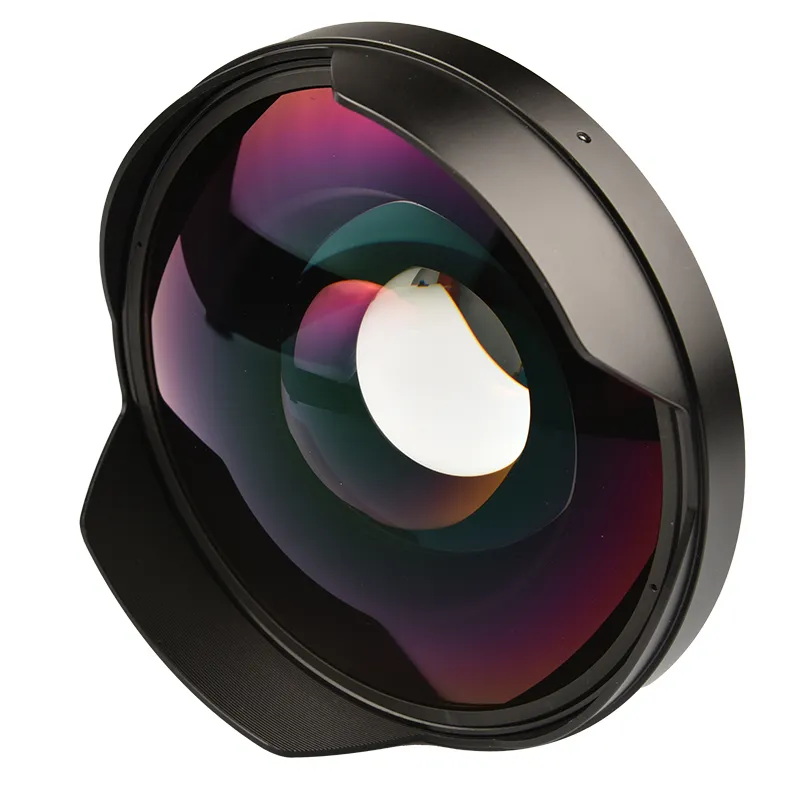 VLOGMAGIC 52mm/58mm/62mm/67mm/72mm 0.3X Ultra Wide Fisheye Lens Adapter  with Lens Hood Only for Video Cameras Camcorders