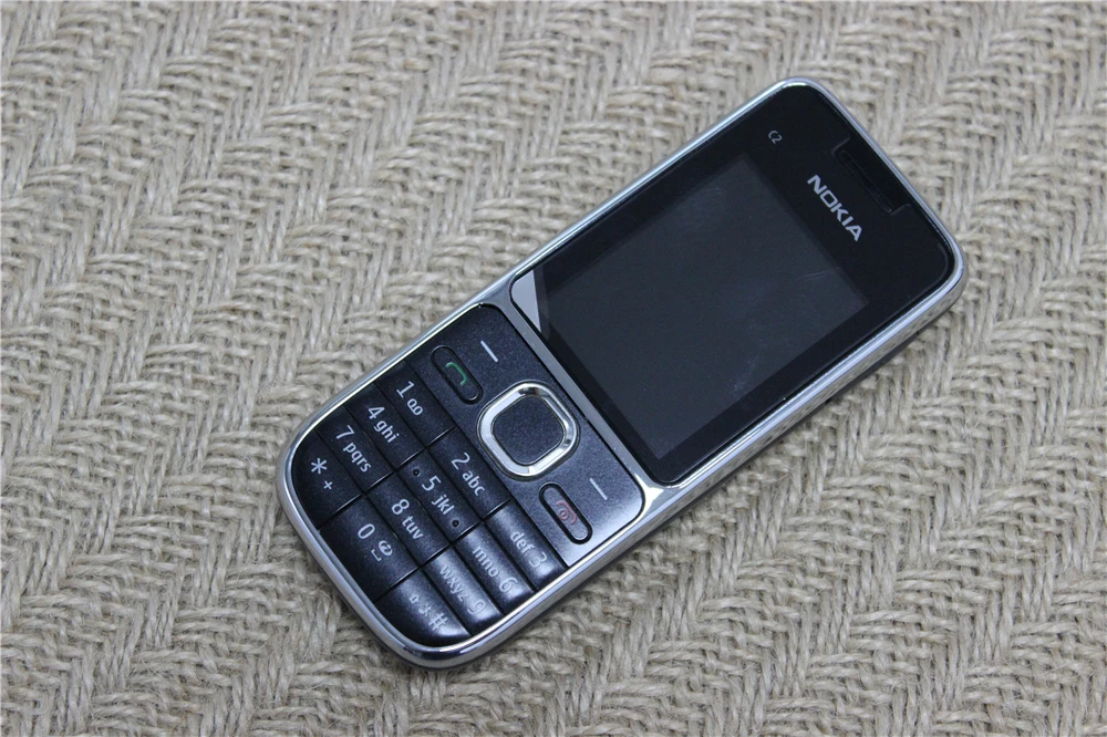 C2-01 разблокированный Nokia C2-01 1020mAh 3.15MP 3g Поддержка русской клавиатуры и аракбической клавиатуры и иврит клавиатуры мобильного телефона