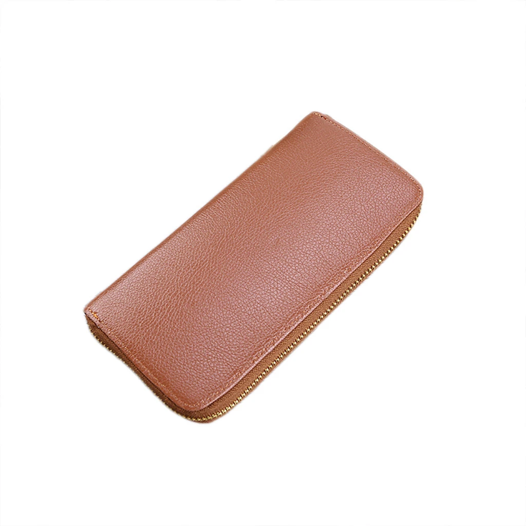 

Fashion Lichee Pattern Leather Men Slim Soft Long Zipper Wallet Male Coin Purse Money Pocket Pochette Clutch Bag Card Holder 817