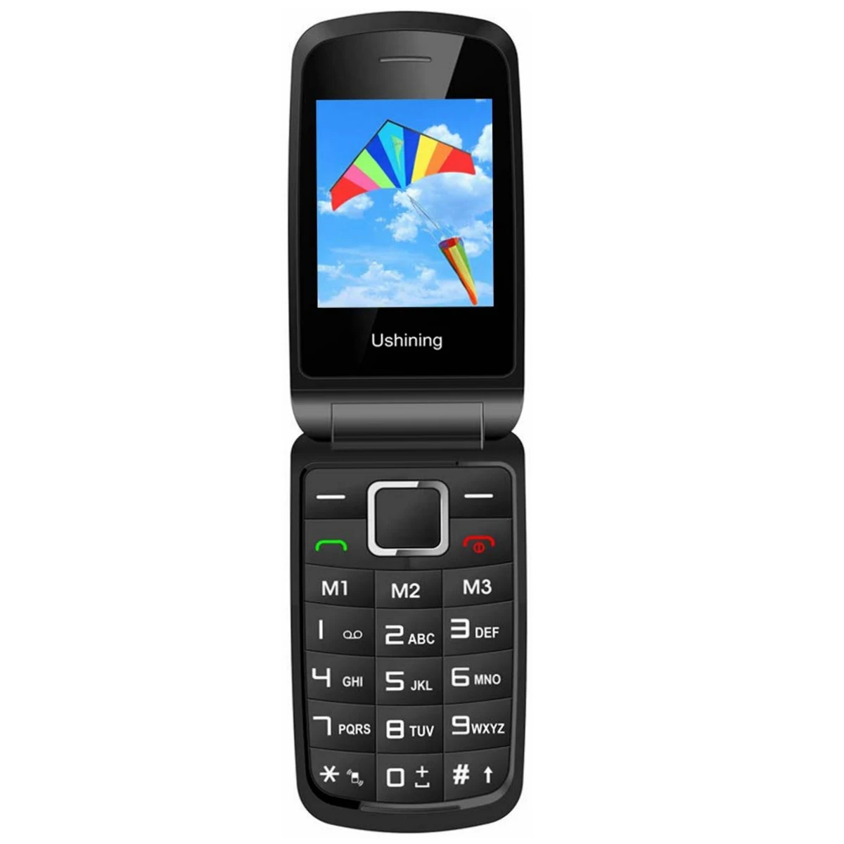 Сотовый телефон с откидной крышкой GSM 1 77 2 8 дюйма двойной дисплей две SIM карты