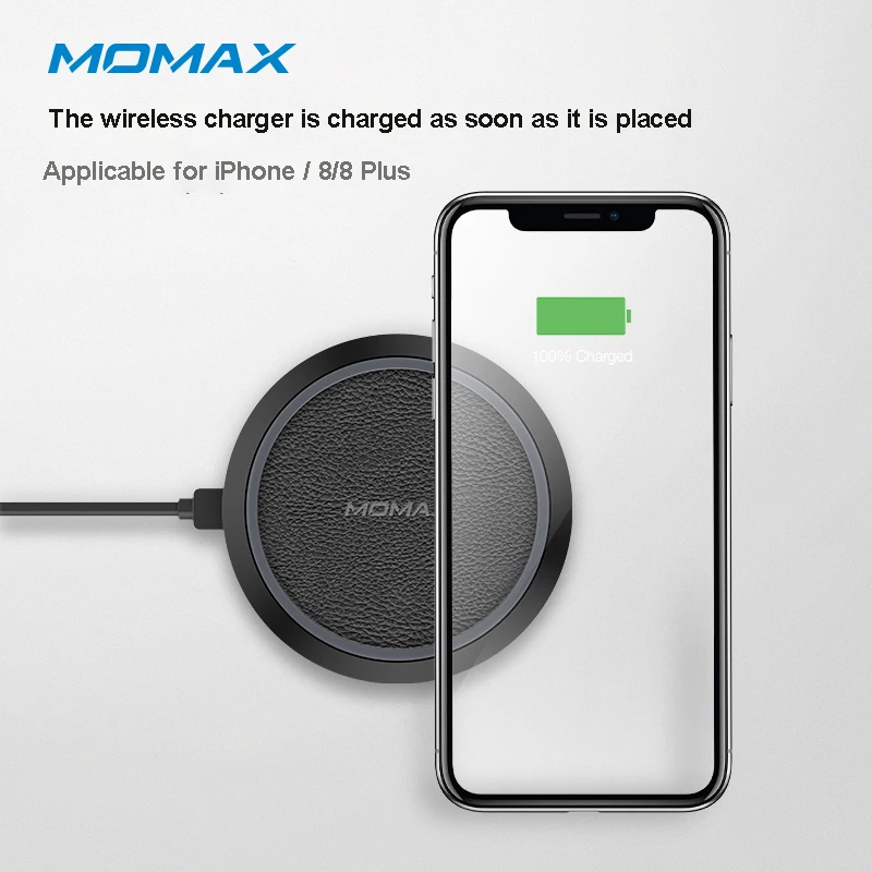 Momax UD3 Беспроводная подставка для быстрой зарядки стандарт QI QC3.0 Быстрая зарядка