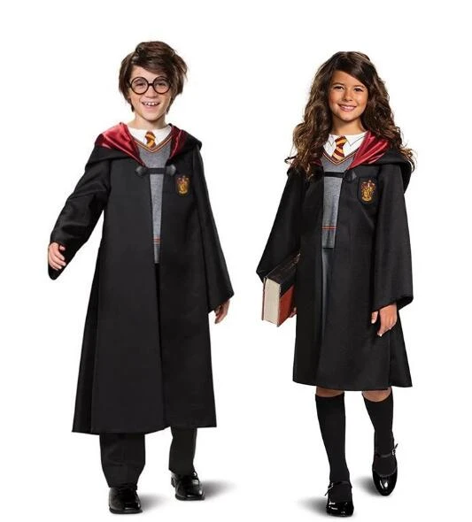 Kids Adult Slytherin Robe Cloak Costume For Children Men Women Magic School  Uniform Wizard Cosplay Halloween Costume - Cosplay Costumes - AliExpress