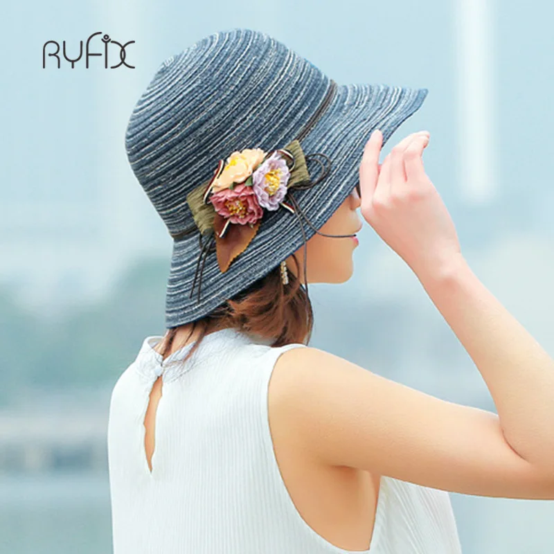 Wide Brim Foldable Straw Hats 