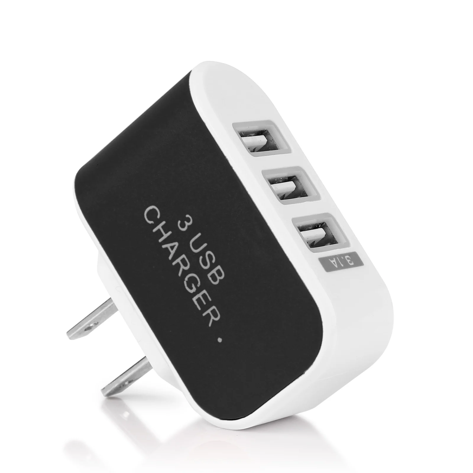 US Черный 3 порта USB Micro USB зарядное устройство для Xiaomi для huawei Быстрая Зарядка адаптер для Iphone концентратор ЕС США штекер для samsung зарядное устройство - Тип штекера: US