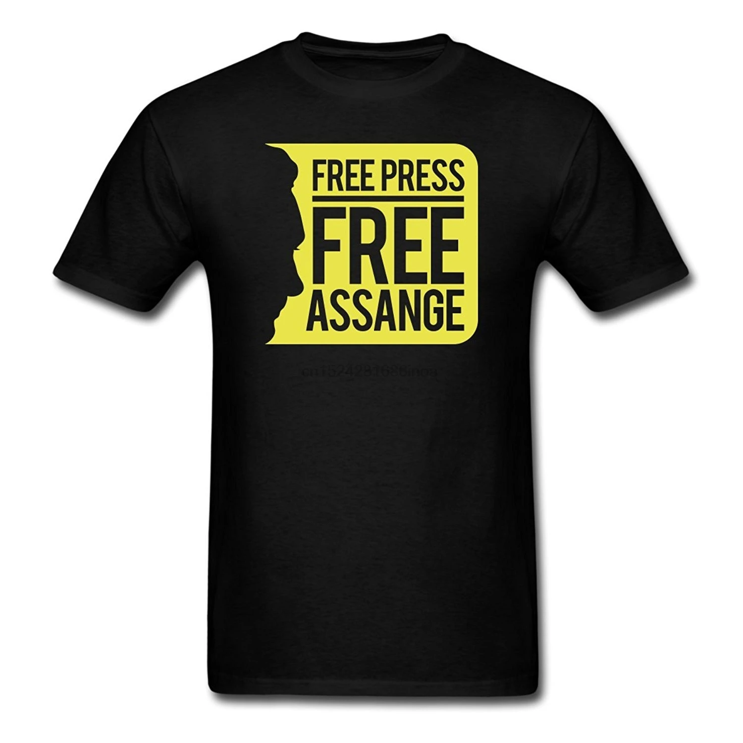 Футболка WikiLeaks Мужская облегающая с надписью коротким рукавом | одежда