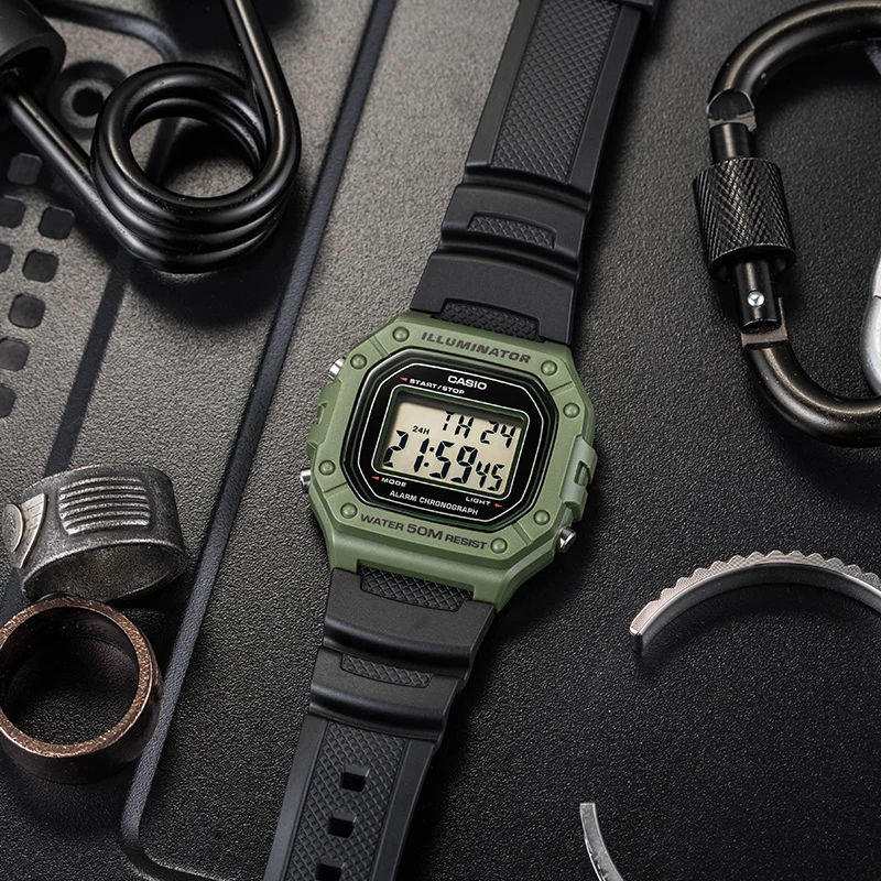 Jam Tangan Casio W 218H 3A|Olahraga Jam Tangan| - AliExpress