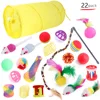 22pcs Cat Toys Kit Mouse Shape BallsFunny Stick Mouse Pet Supplies Value Bundle Kitten Love Cat Channels 4