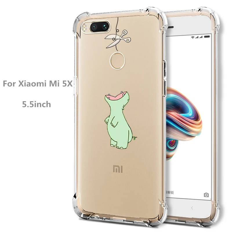Для Xiaomi mi 5x A1 Gasbag гелевый Чехол градиентной расцветки задняя крышка защитная оболочка для mi 5 x mi 5x Защитная сумка для мобильного телефона пневмоподушка