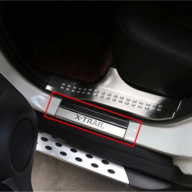 Накладка на порог для Nissan X Trail T32 2014 2016 2017|Лепнина интерьера| |